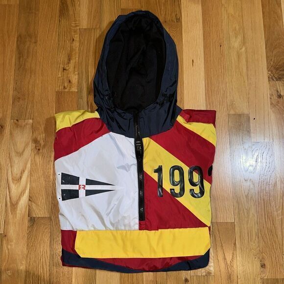 Reason Anorak Jacket 1992 Multi Color Pullover Men's L - Picture 5 of 5